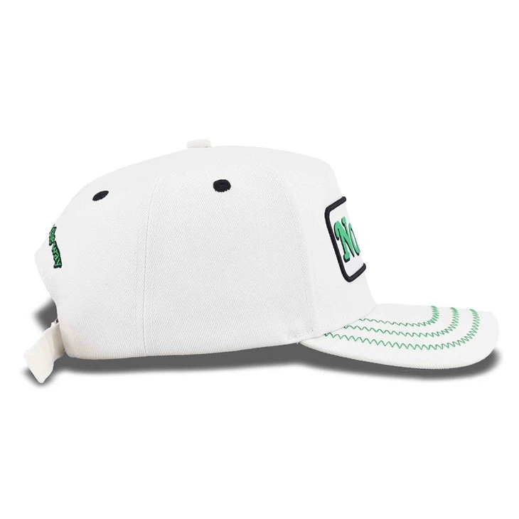 Newly Released Woven Label Patch White Baseball Cap