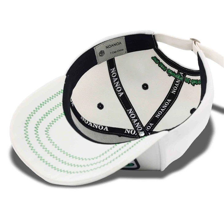 Newly Released Woven Label Patch White Baseball Cap