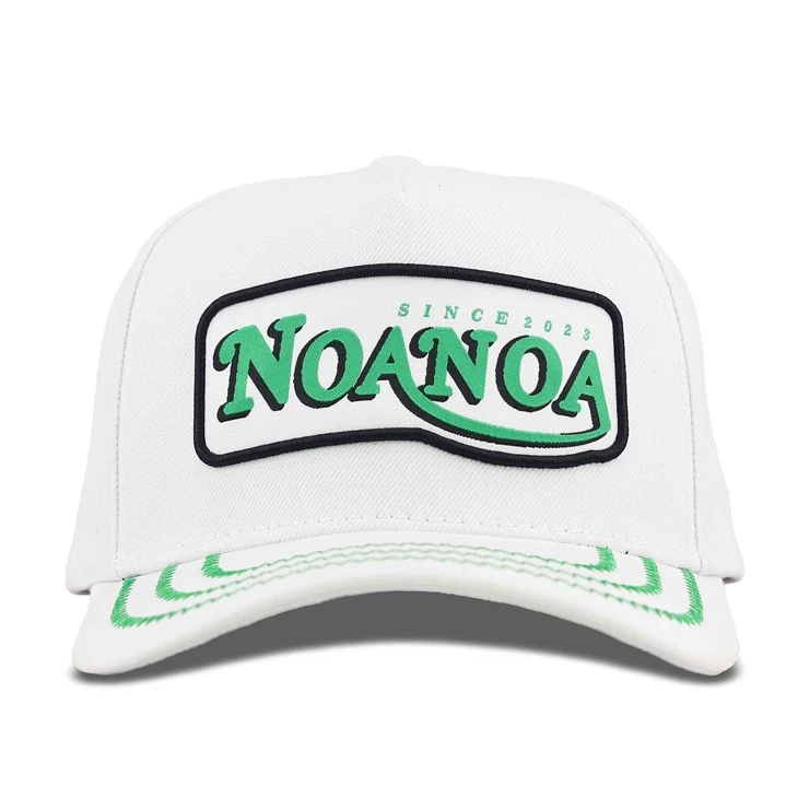 Newly Released Woven Label Patch White Baseball Cap
