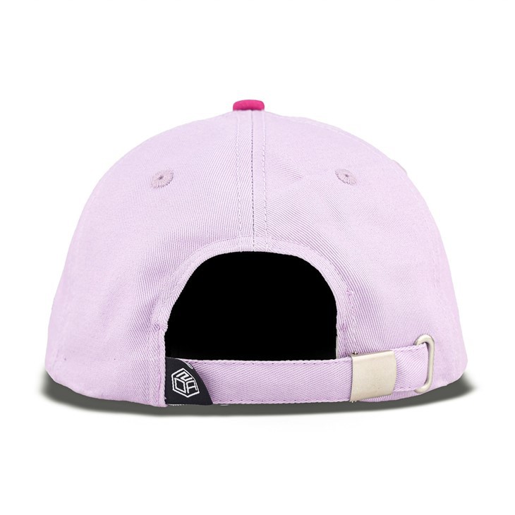 Pinkish Purple Colored Letters Baseball Cap