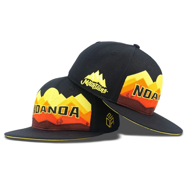 Sunset Mòn Bwodri Modèl ekipe Cap