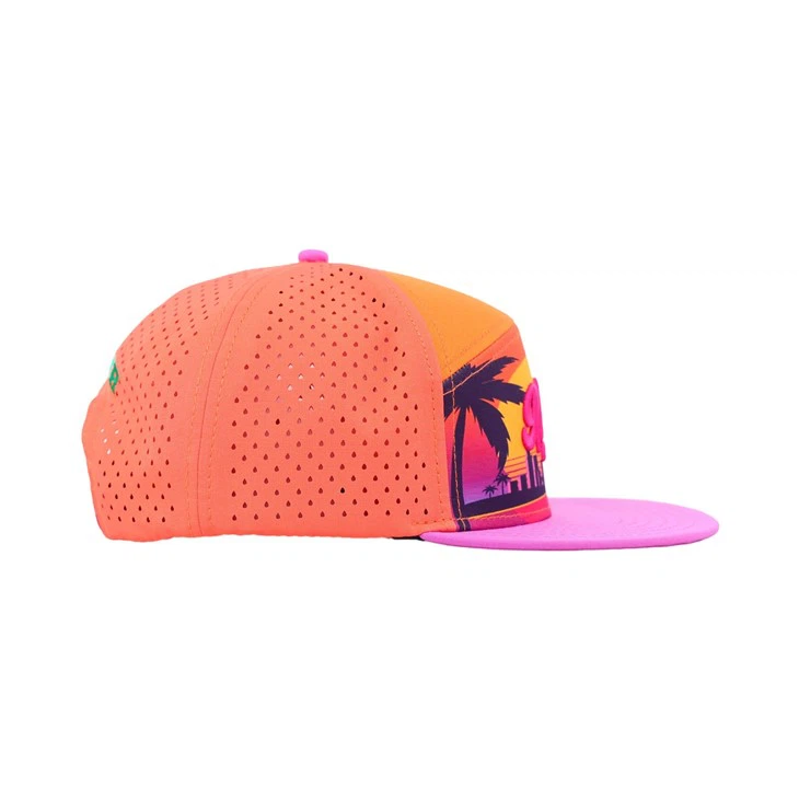 Men's 6 Panels Beach Snapback Waterproof Hat With Miami Logo